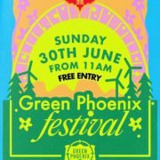 Logo for Green Phoenix Festival, Exeter.