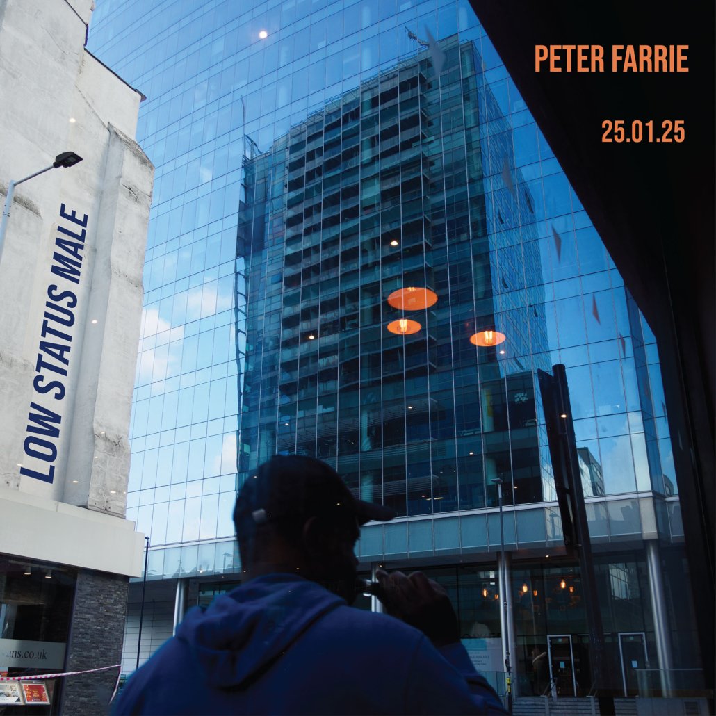 The new single by Peter Farrie Songwriter is called Low Staus Male and is out on 25th January 2025.